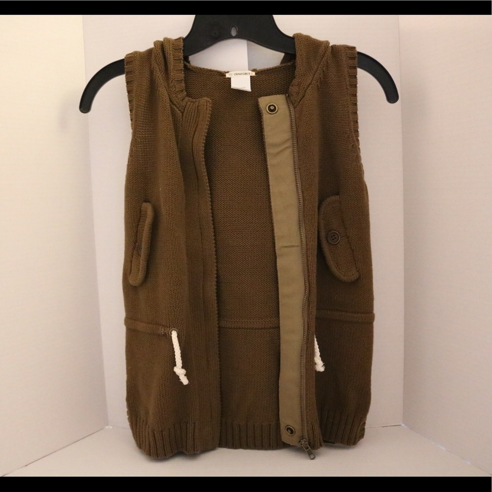 Crew cuts sleeveless cardigan